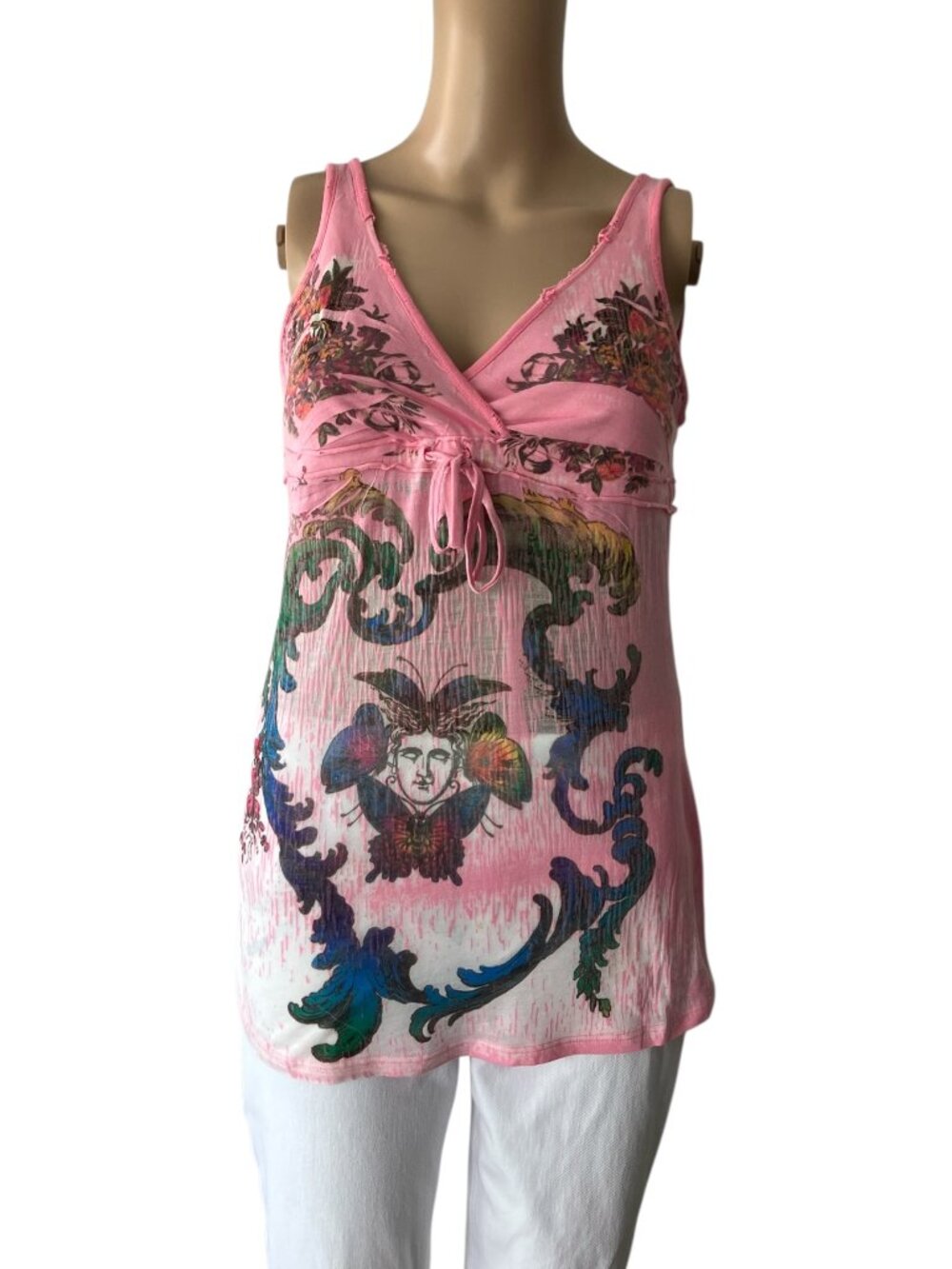 Vintage Butterfly Dropout Artsy Tank Top